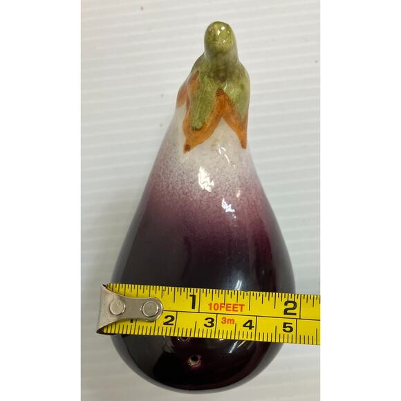 Vtg Mixed Tabasco Pepper & Eggplant Ceramic Salt & Pepper Shakers AAA3027 - Picture 4 of 11